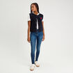 Jean skinny push-up taille standard denim stone femme