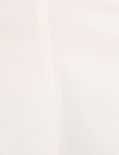 Pantalon jupe-culotte blanc femme