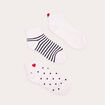 Lot de 3 paires chaussettes ecru femme
