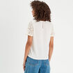 T-shirt manches courtes ecru femme