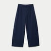 Pantalon bootcut taille standard bleu marine femme