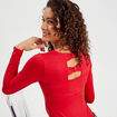 Body détails noeuds rouge femme