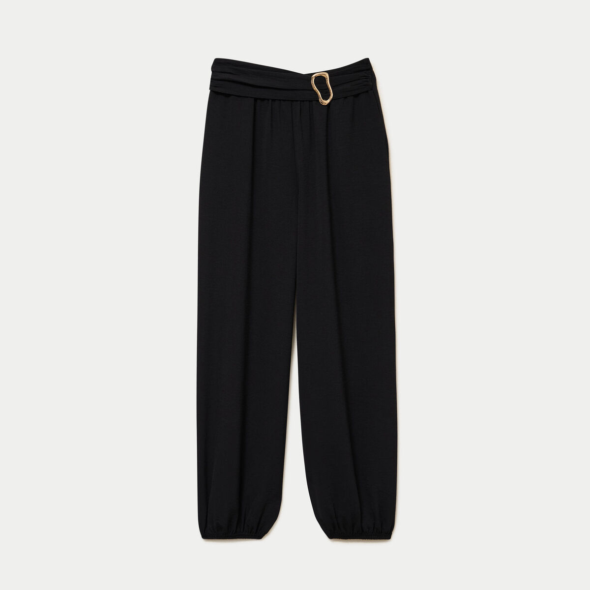 Pantalon bouffant taille standard noir femme
