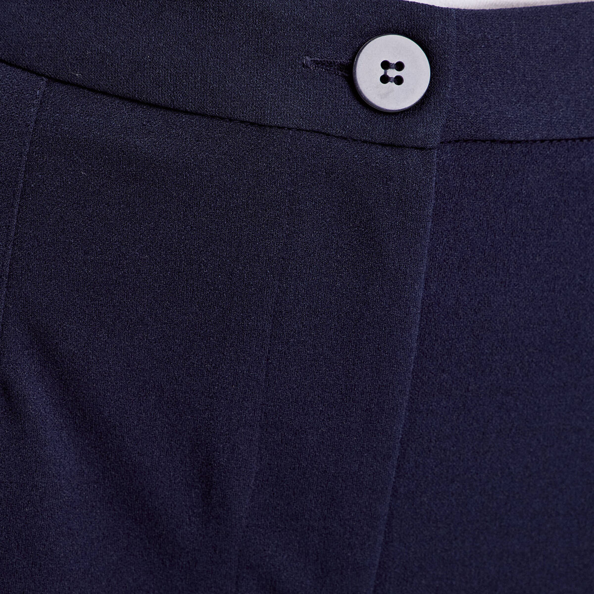 Pantalon large bleu marine femme
