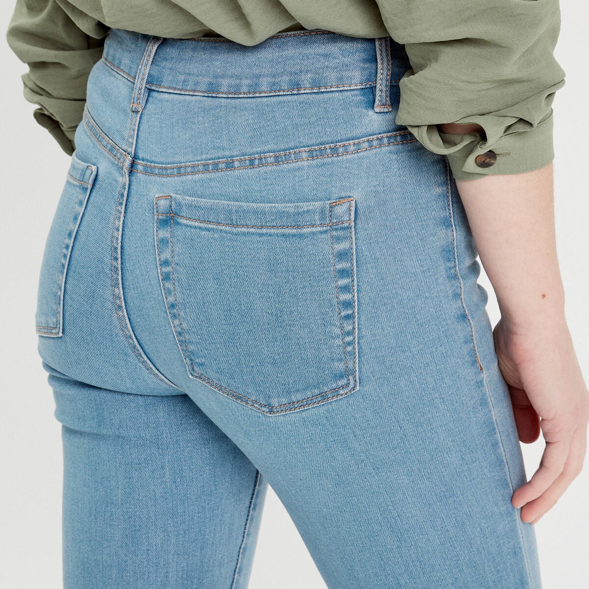 Jeans slim denim dirty femme