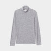 T-shirt col roulé gris foncé femme