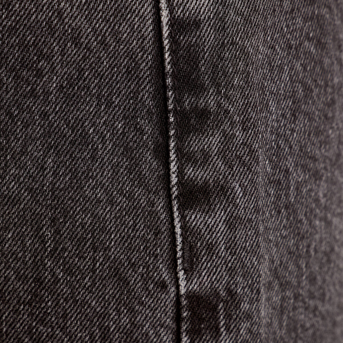 Jeans droit 5 poches denim noir femme