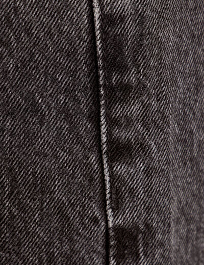 Jeans droit 5 poches denim noir femme
