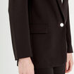 Veste blazer fluide noir femme