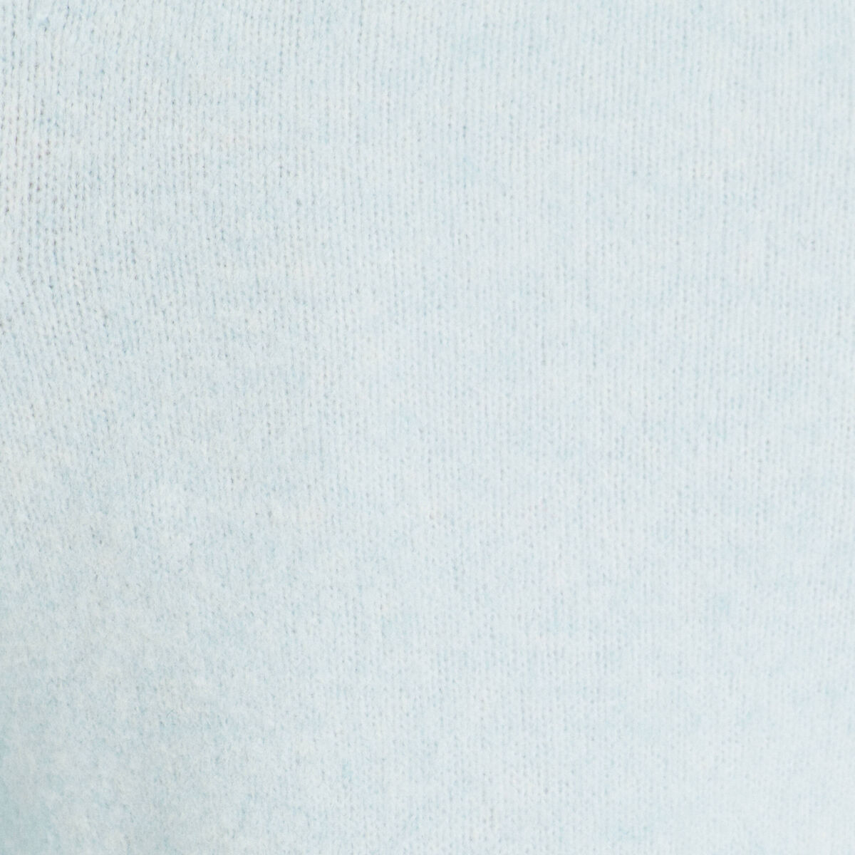Pull col montant bleu pastel femme