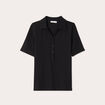 Polo manches courtes noir femme
