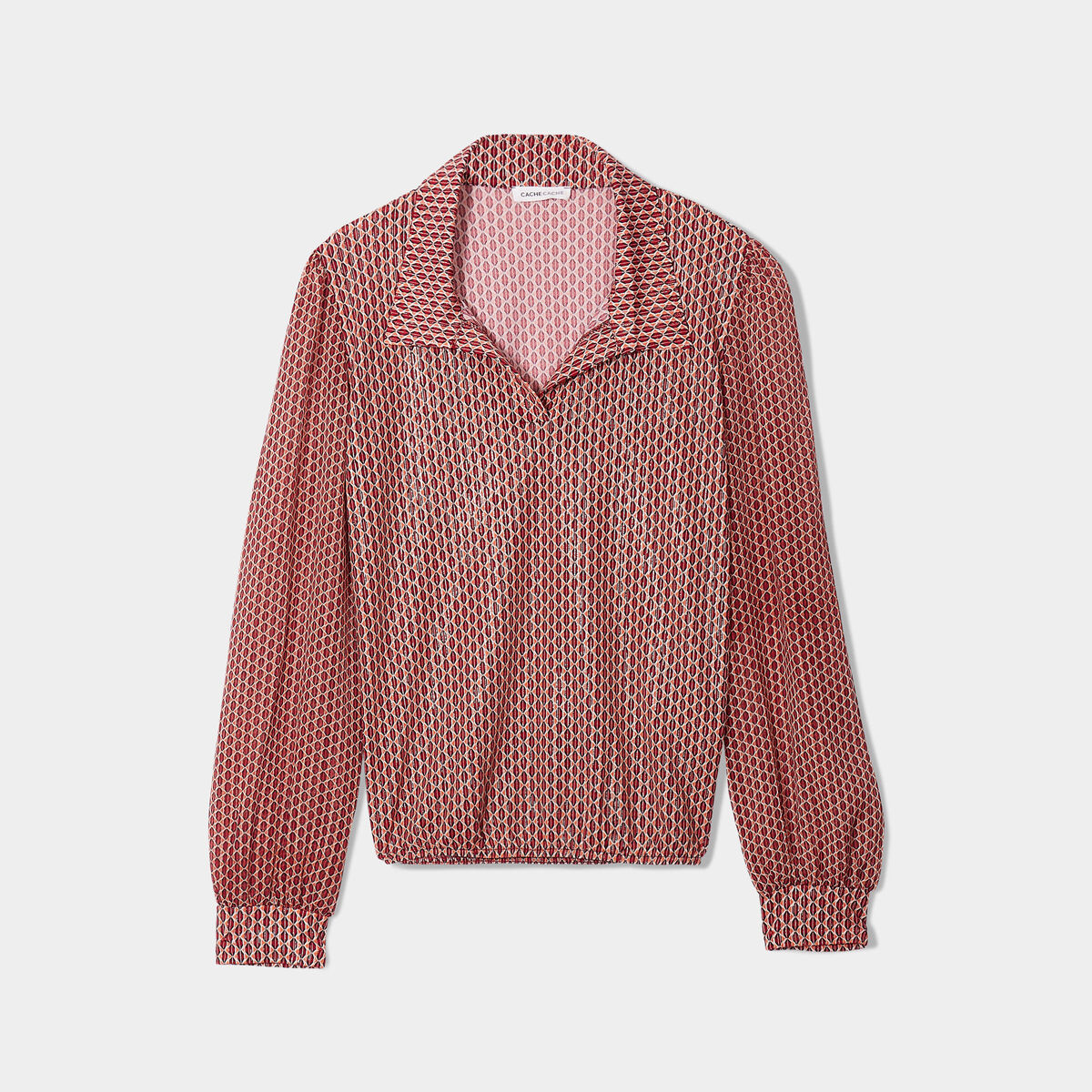 Blouse manches longues blanc femme
