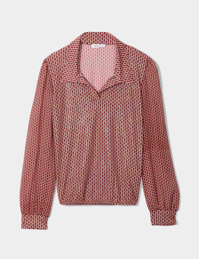 Blouse manches longues blanc femme