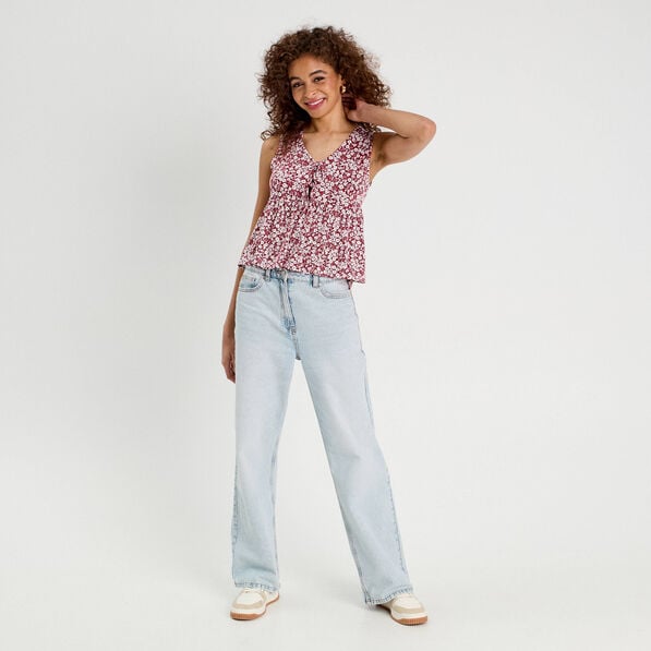blouse nouee rouge femme Blouse nouée rouge femme