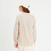 Chemise manches longues contenant du lin sable femme