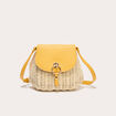 sac effet chiné jaune femme