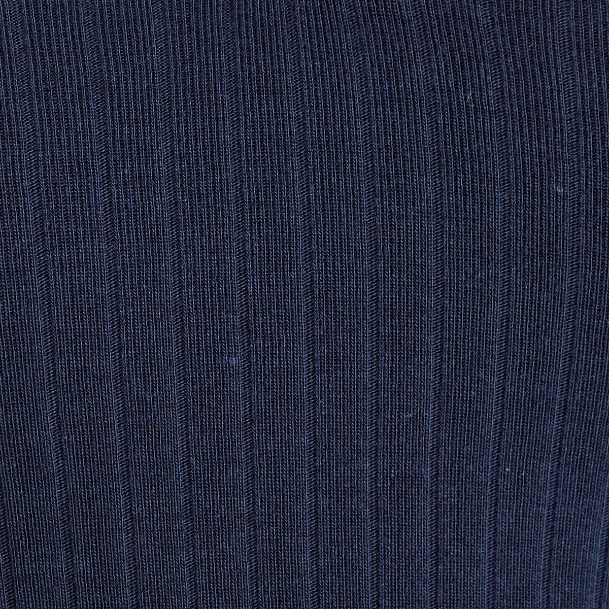 Polo côtelé manches courtes bleu marine femme