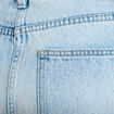 Jeans droit &agrave; revers denim triple stone femme