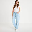 Jeans droit 5 poches denim triple stone femme