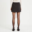 Jupe-short trap&egrave;ze fluide gris femme