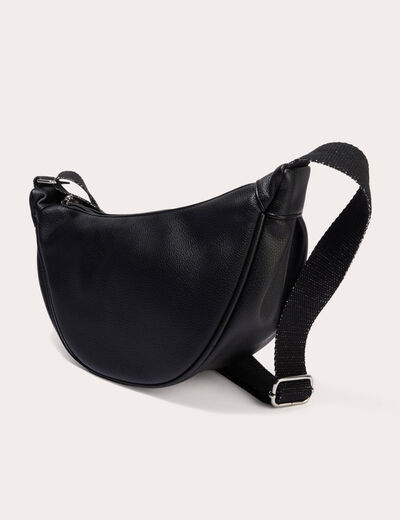 Sac banane similicuir noir femme