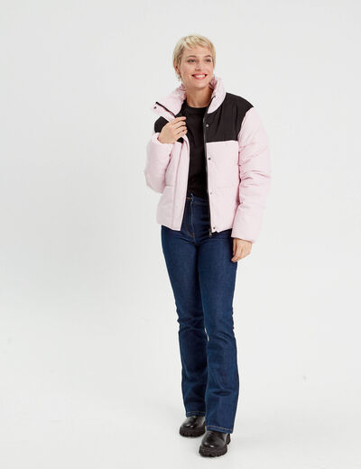 Doudoune rose clair femme