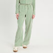 Pantalon large vert fluo femme