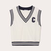 Sweat sans manches ecru femme