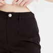 Pantalon city large noir femme