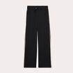 Pantalon large style jogging noir femme
