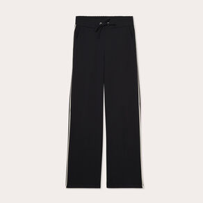 Pantalon large style jogging noir femme