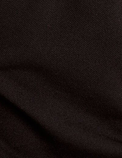 Bustier cropped froncé noir femme