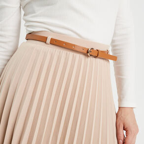 jupe evasee plissee ceinturee sable femme Jupe évasée plissée ceinturée sable femme