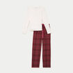 Lot de 2 pyjamas manches longues rose femme