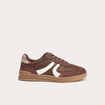 Baskets basses marron femme