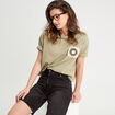 T-shirt manches courtes vert kaki femme