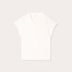 Polo manches courtes ecru femme