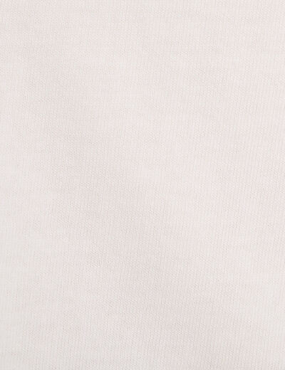 T-shirt col en V ecru femme
