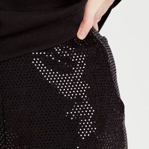 short ajuste avec sequins noir femme Short ajusté avec sequins noir femme