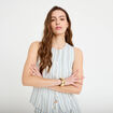 Gilet sans manches boutonn&eacute; blanc femme