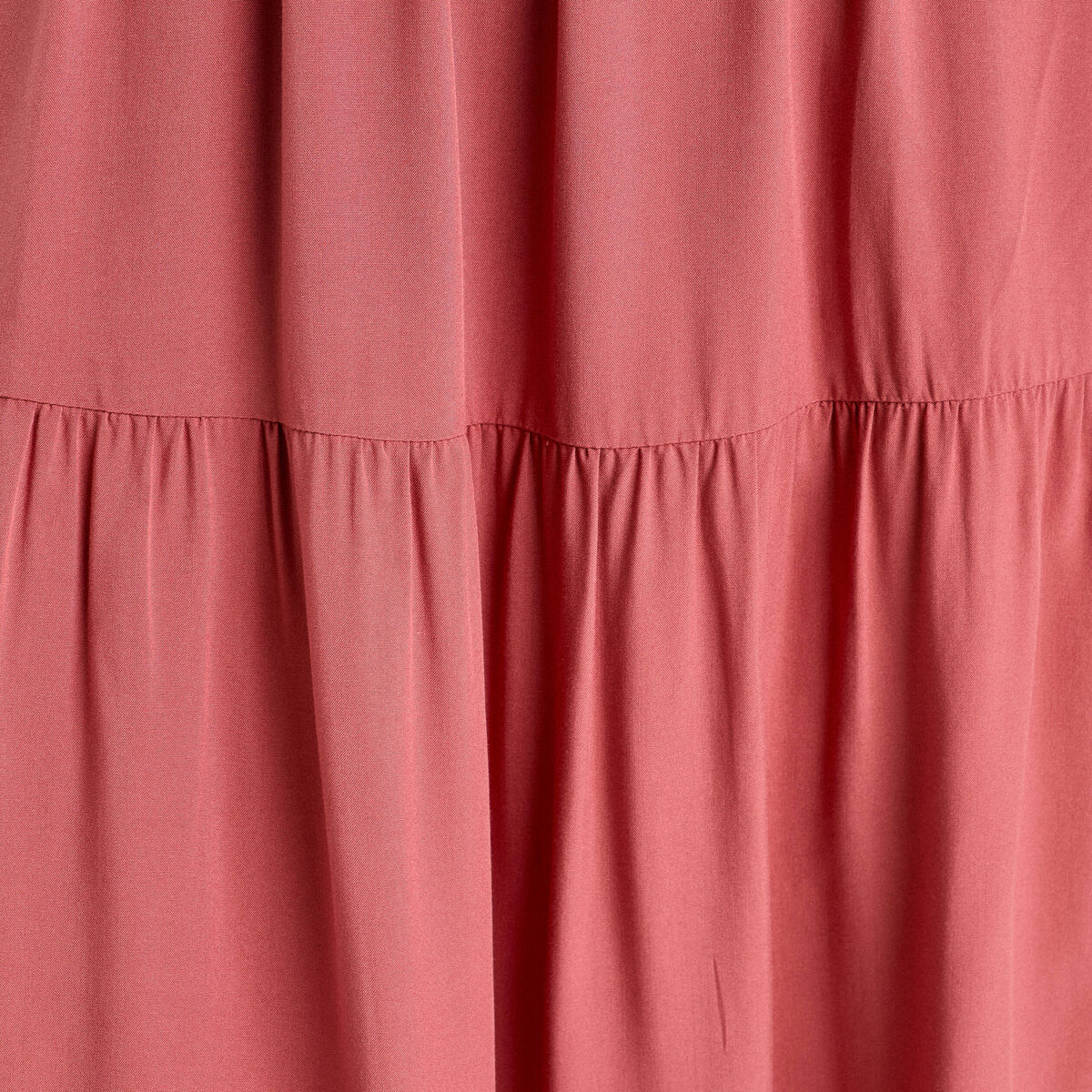 Robe longue évasée vieux rose femme