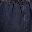 Jeans large taille élastiquée denim brut femme