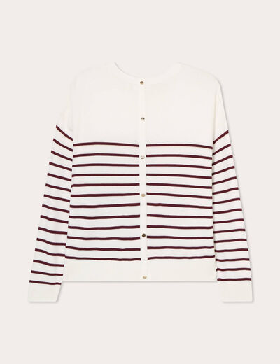 Pull manches longues bordeaux femme