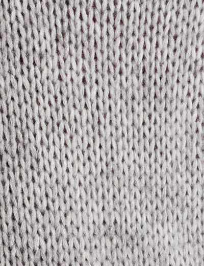 Gilet manches longues gris clair femme