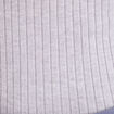 Pull col roulé côtelé gris clair femme