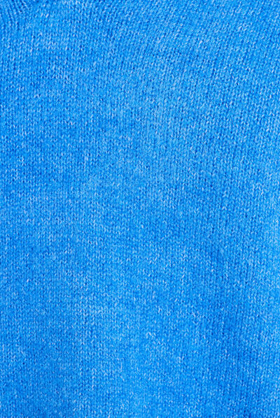 Pull avec col polo bleu femme