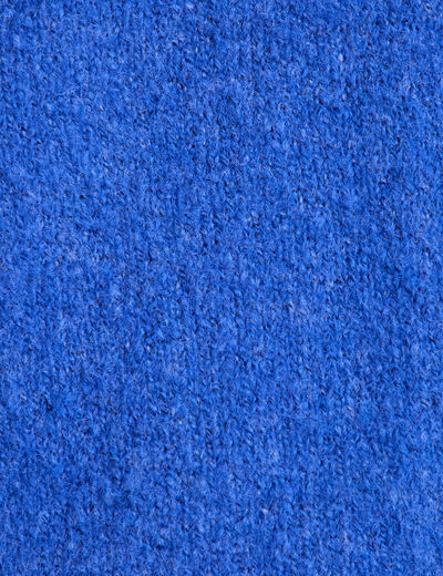 Pull ample col rond manches longues bleu electrique femme
