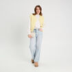 Pull avec détails bijoux ecru femme