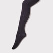 Collants avec torsades noir femme