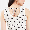 Blouse bretelles larges blanc femme